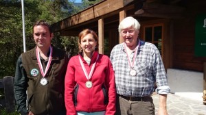 Jagdklasse: Reini Peimpolt (2.), Anna Prommegger (1.), Franz Pöschl (3.)