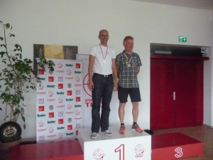 Christof Melmer (2.) mit Thomas Schneider (3.) - Hannes Gufler (1.) war entschuldigt