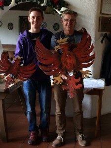 Die Schützenkönige (v.l.) Hannes Patka und Andreas Noldin