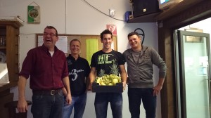 Schützenkompanie Obsteig 1 (v.l.): Toni Auer, Elmar Juen, Max Brunner, Christian Neurauter