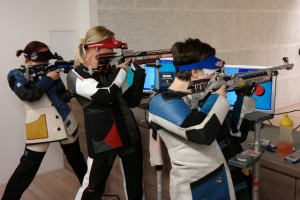 Angelika Sporer im Anschlag
