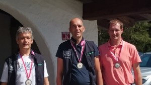 60 Liegend (v.l.): Alois Larcher (2.), Christof Melmer (1.), Martin Larcher (3.)