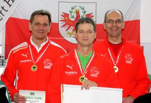 Mannschaft Tirol 2 - Sieger Senioren 1 (v.l.): Georg Kostenzer, Franz Mair, Christof Melmer
