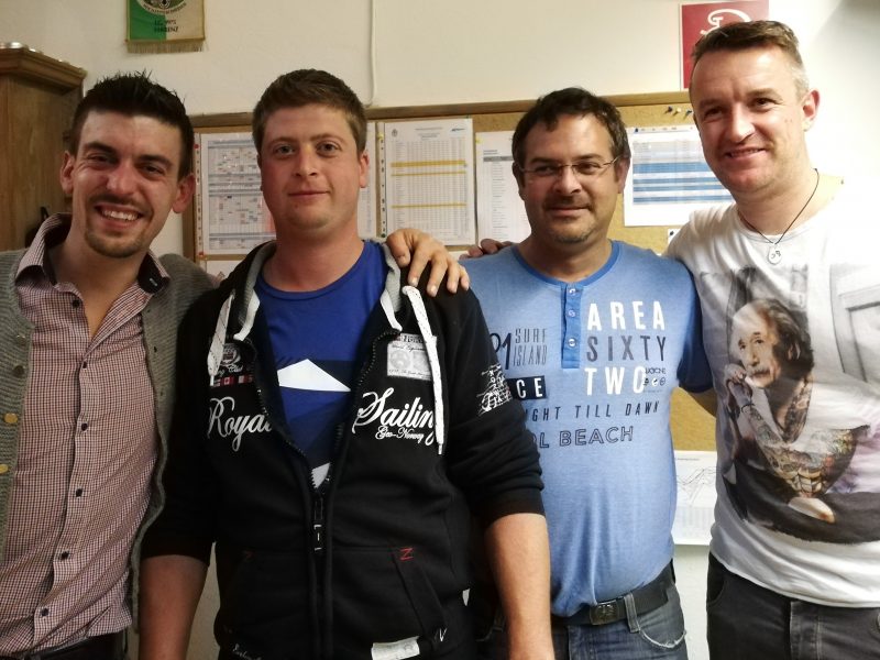 SK Obsteig 2: Arnold Gatt, Tobias Ennemoser, Alexander Mantl, Thomas Mair